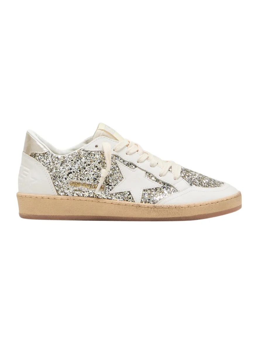 Ball Star Glitter Leather Low-Top Sneakers Ball Star Glitter Leather Low-Top Sneakers