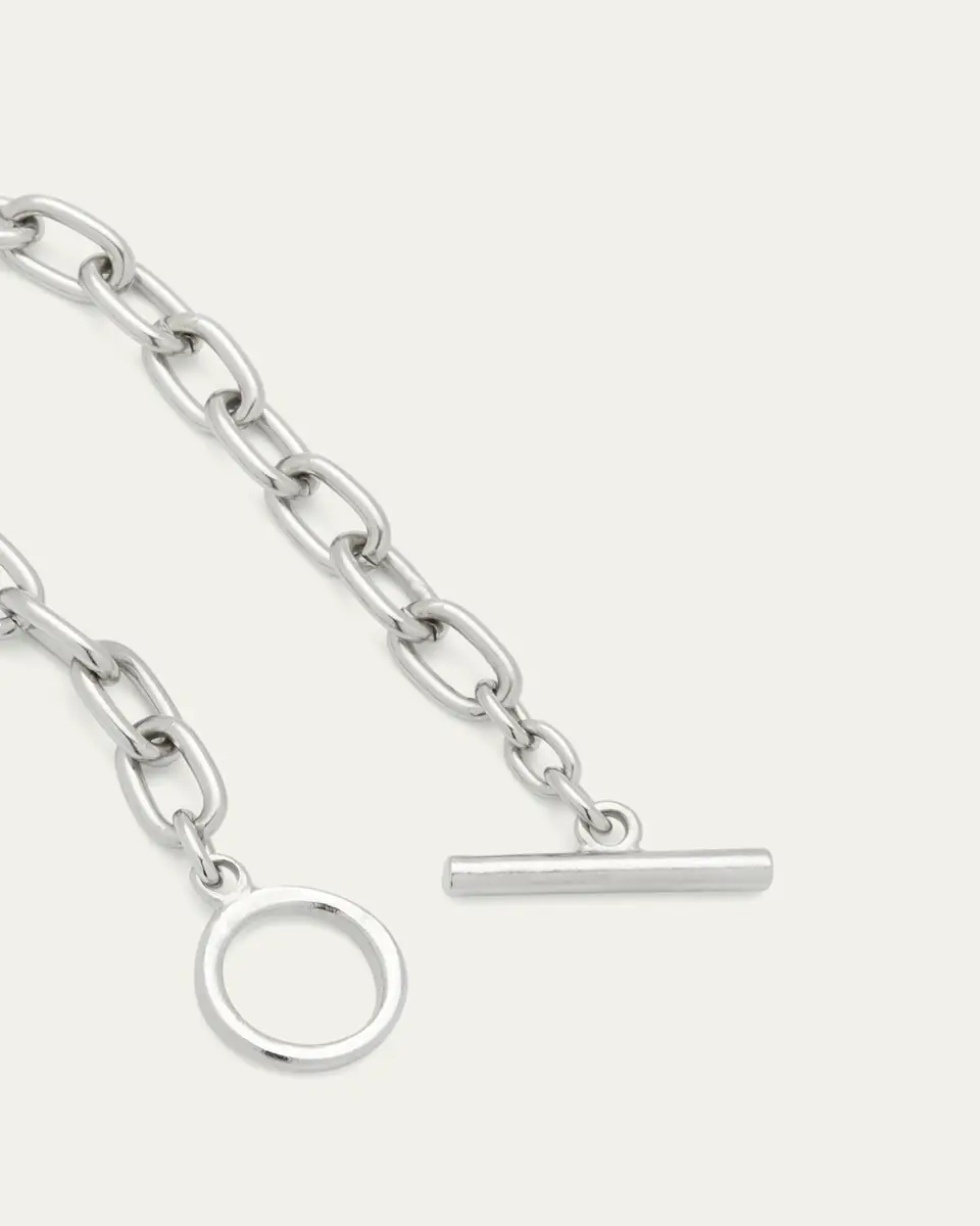 Ben-Amun Silver Imitation Rhodium Electroplated Chain Bracelet | Thumbnail 4
