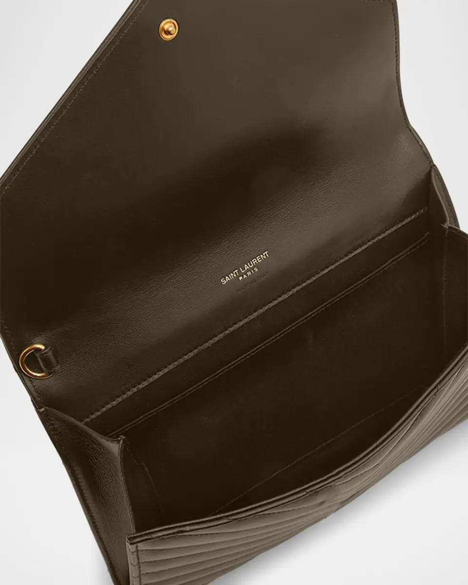 Saint Laurent Cassandre YSL Monogram Flap Clutch Bag in Smooth Leather | Thumbnail 2 Saint Laurent Cassandre YSL Monogram Flap Clutch Bag in Smooth Leather | Thumbnail 2