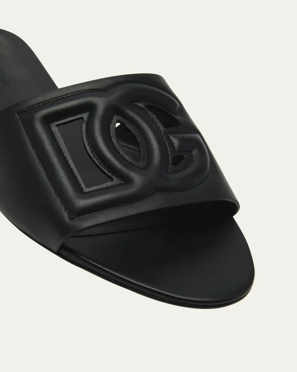 Dolce & Gabbana Cutout DG Flat Slide Sandals | Thumbnail 15