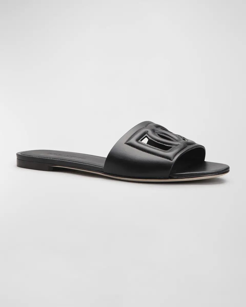 Dolce & Gabbana Cutout DG Flat Slide Sandals | Thumbnail 23