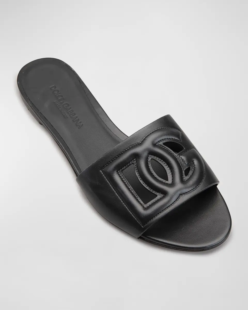 Dolce & Gabbana Cutout DG Flat Slide Sandals | Thumbnail 25