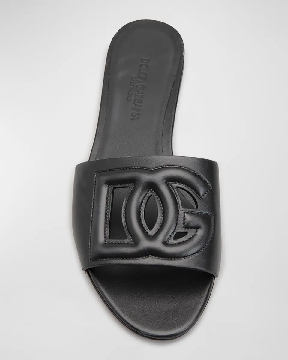 Dolce & Gabbana Cutout DG Flat Slide Sandals | Thumbnail 26