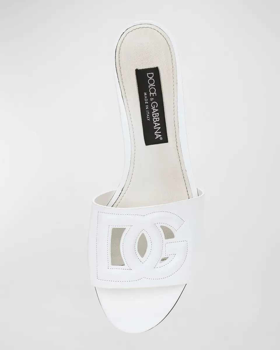 Dolce & Gabbana Cutout DG Flat Slide Sandals | Thumbnail 30