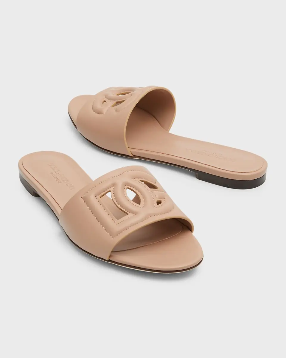 Dolce & Gabbana Cutout DG Flat Slide Sandals | Thumbnail 38