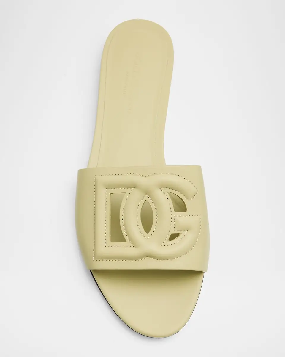 Dolce & Gabbana Cutout DG Flat Slide Sandals | Thumbnail 41
