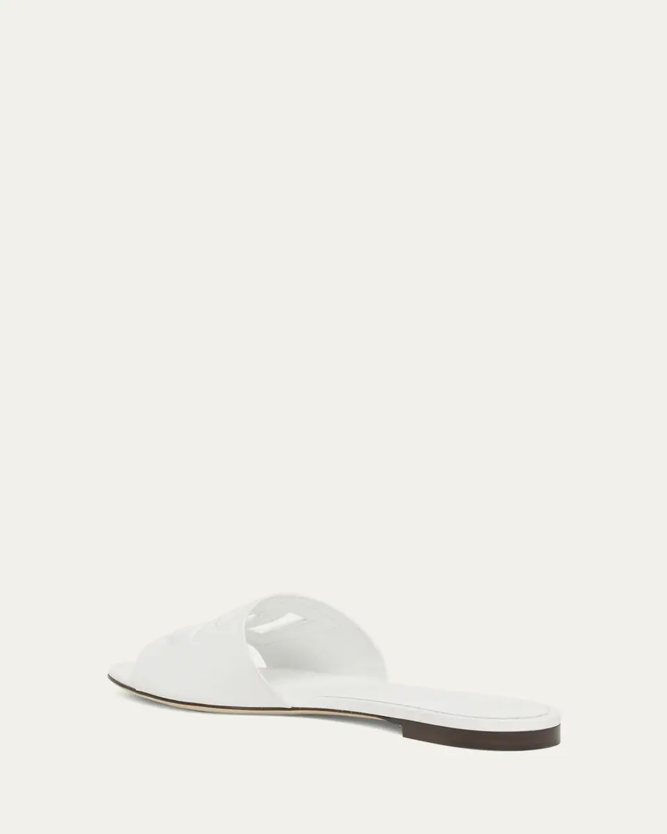 Dolce & Gabbana Cutout DG Flat Slide Sandals | Thumbnail 9