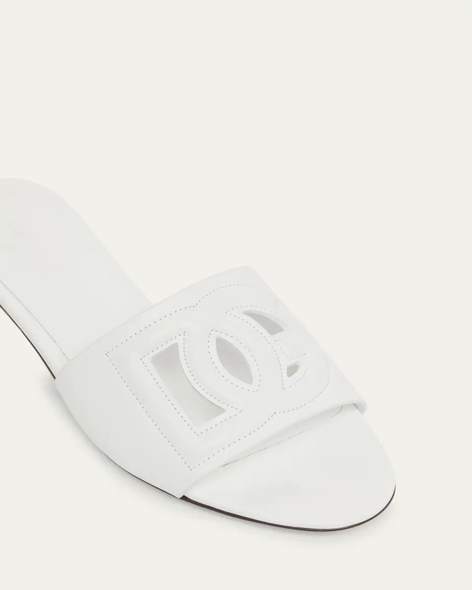 Dolce & Gabbana Cutout DG Flat Slide Sandals | Thumbnail 10