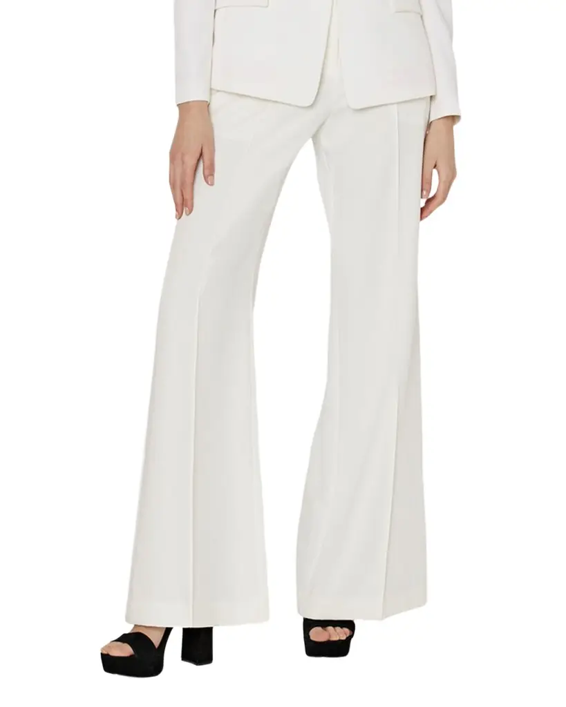 Milly Nash High-Rise Wide-Leg Cady Pants | Image 1 Milly Nash High-Rise Wide-Leg Cady Pants | Image 1