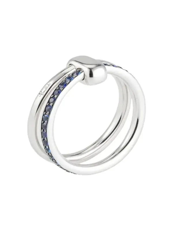Iconica 18k White Gold Sapphire Ring