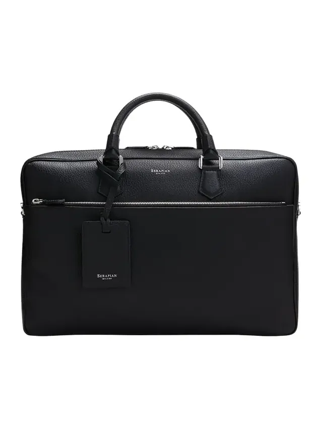 Men's Cachemire Leather Slim Briefcase Men's Cachemire Leather Slim Briefcase