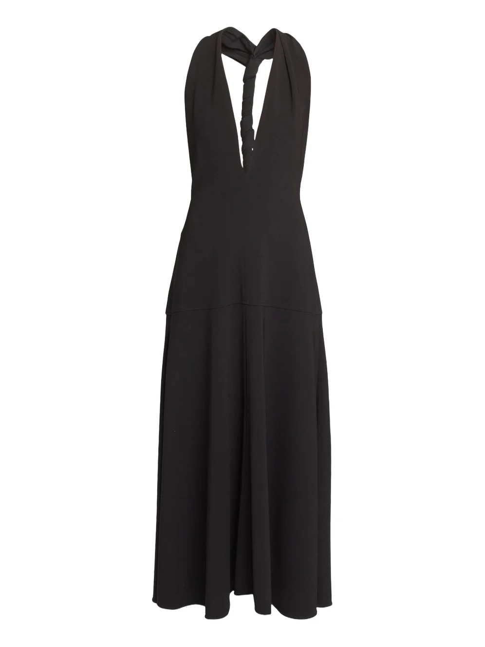 Proenza Schouler Matte Viscose Crepe Twist-Back Maxi Dress