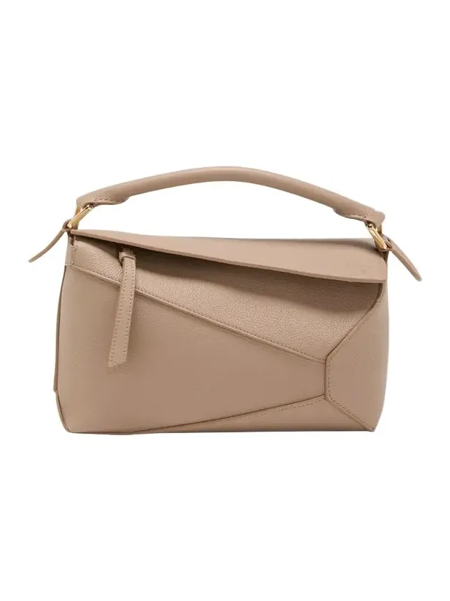 Puzzle Edge Small Top-Handle Bag in Grained Leather Puzzle Edge Small Top-Handle Bag in Grained Leather