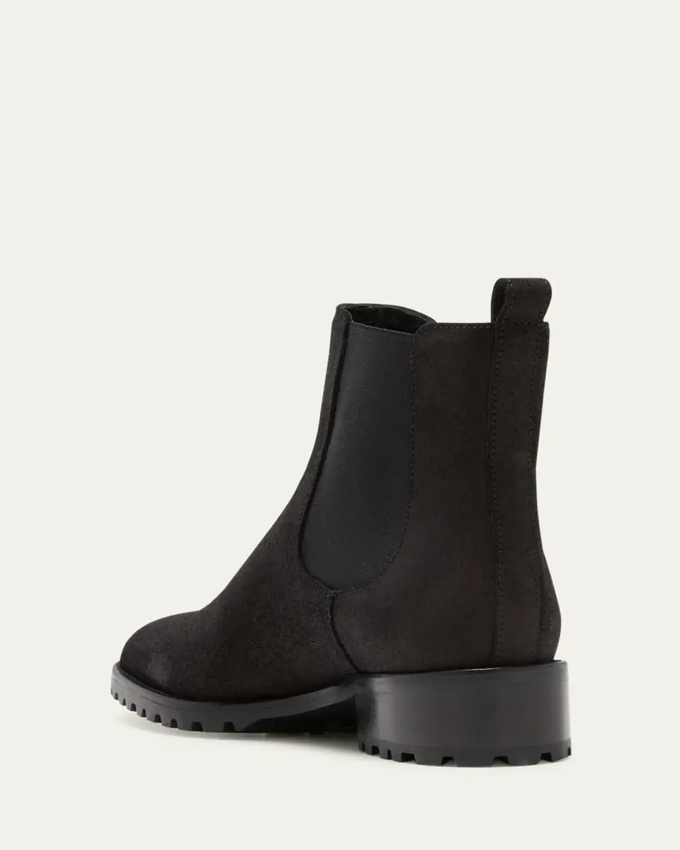 Manolo Blahnik Chelata Suede Chelsea Ankle Booties | Thumbnail 2