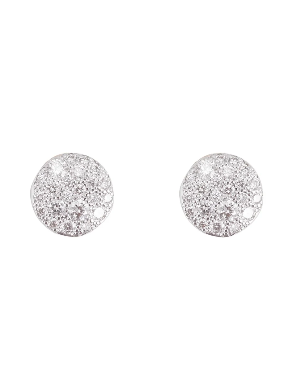 18K Rose Gold Sabbia Stud Earrings with Diamonds 18K Rose Gold Sabbia Stud Earrings with Diamonds