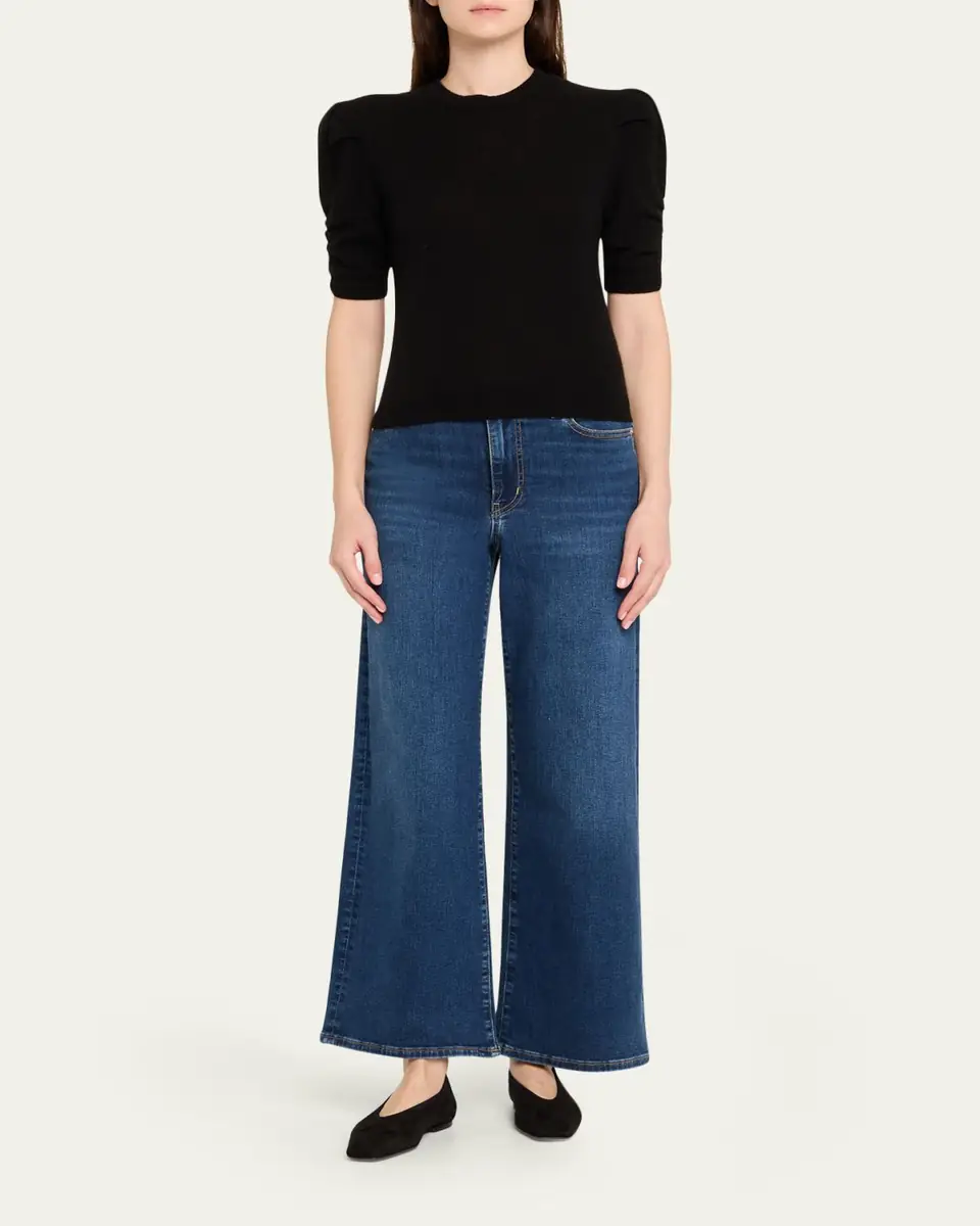 FRAME Ruched Cashmere-Wool Sweater | Thumbnail 2 FRAME Ruched Cashmere-Wool Sweater | Thumbnail 2