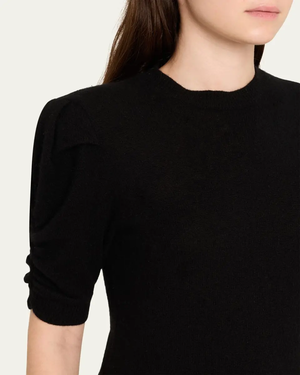 FRAME Ruched Cashmere-Wool Sweater | Thumbnail 5 FRAME Ruched Cashmere-Wool Sweater | Thumbnail 5