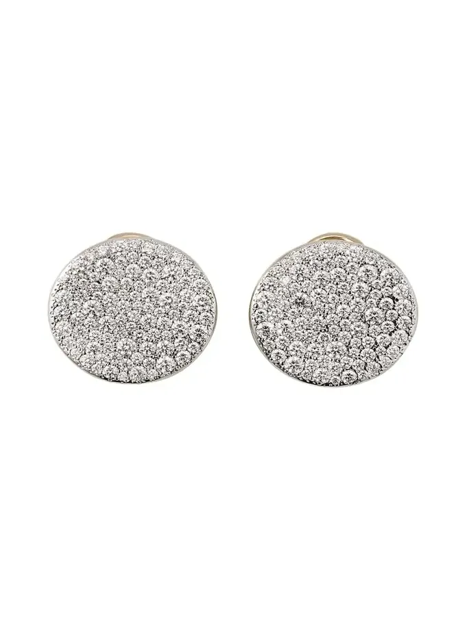 Sabbia 18k White Gold and Diamond Earrings