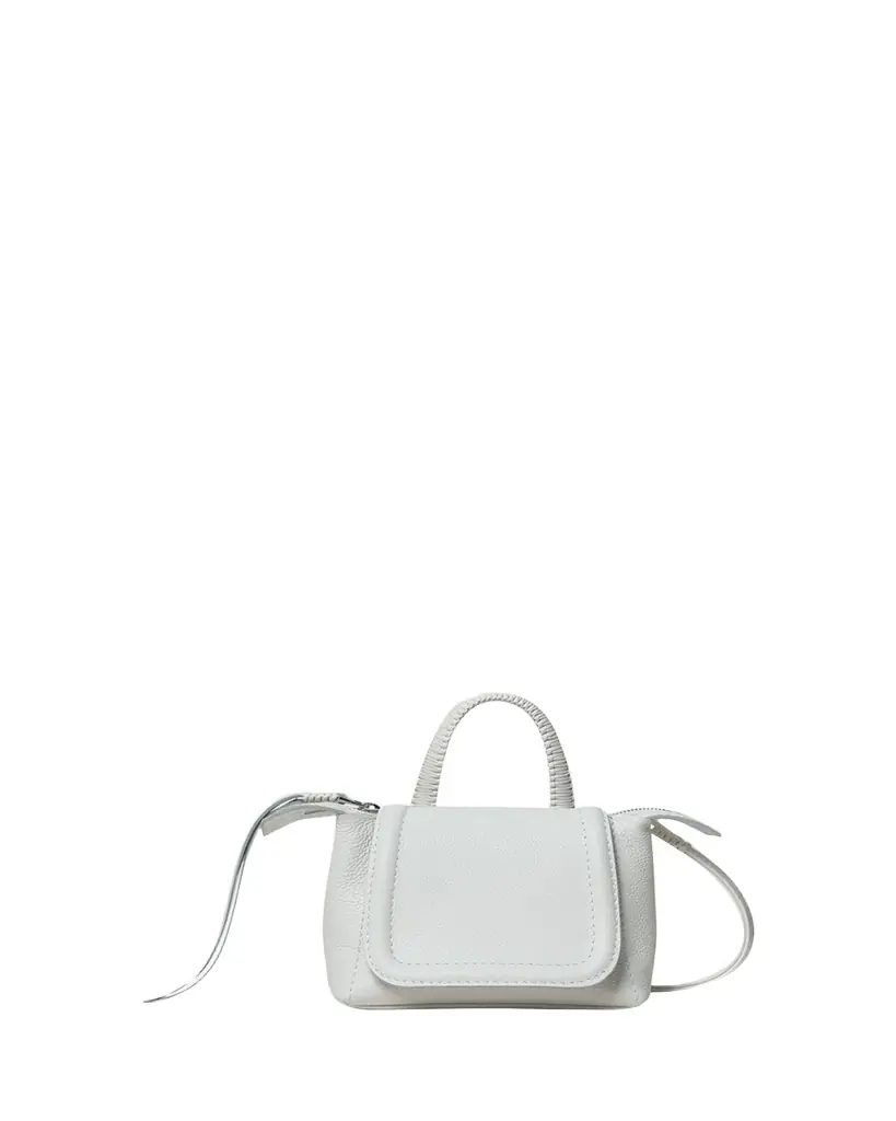 Callista Mini Flap Leather Top-Handle Bag | Image 1 Callista Mini Flap Leather Top-Handle Bag | Image 1