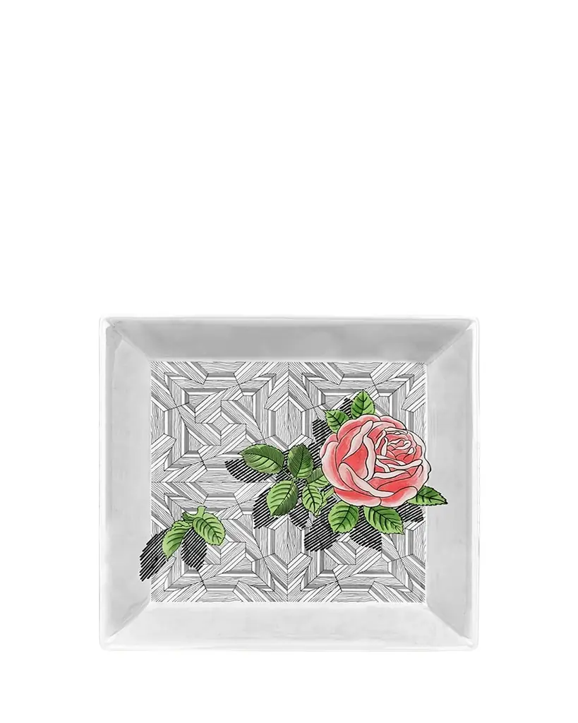 FORNASETTI Square Plate 20 x 20cm - Musciarabia