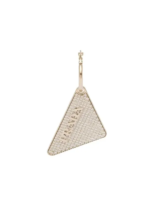 Crystal Logo Symbole Left Earring Crystal Logo Symbole Left Earring