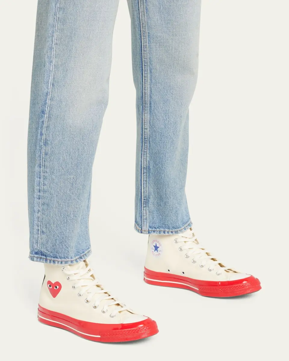 CDG Play x Converse Red Sole Canvas High-Top Sneakers | Thumbnail 2 CDG Play x Converse Red Sole Canvas High-Top Sneakers | Thumbnail 2
