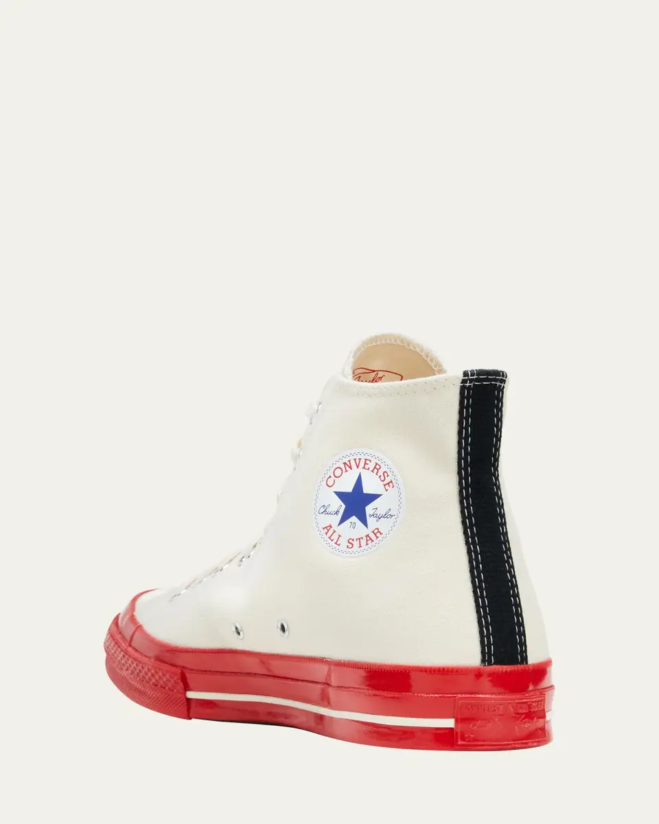 CDG Play x Converse Red Sole Canvas High-Top Sneakers | Thumbnail 4 CDG Play x Converse Red Sole Canvas High-Top Sneakers | Thumbnail 4