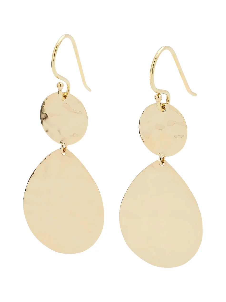 Snowman Crinkle Earrings in 18K Gold Snowman Crinkle Earrings in 18K Gold