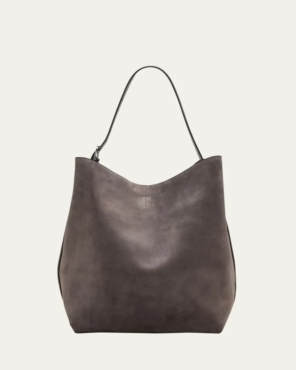 TOTEME Belted Tote Bag in Suede | Thumbnail 6