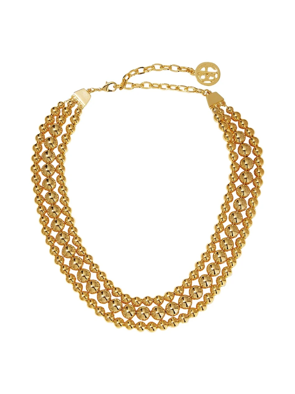 Gold Pearl Layered Necklace Gold Pearl Layered Necklace