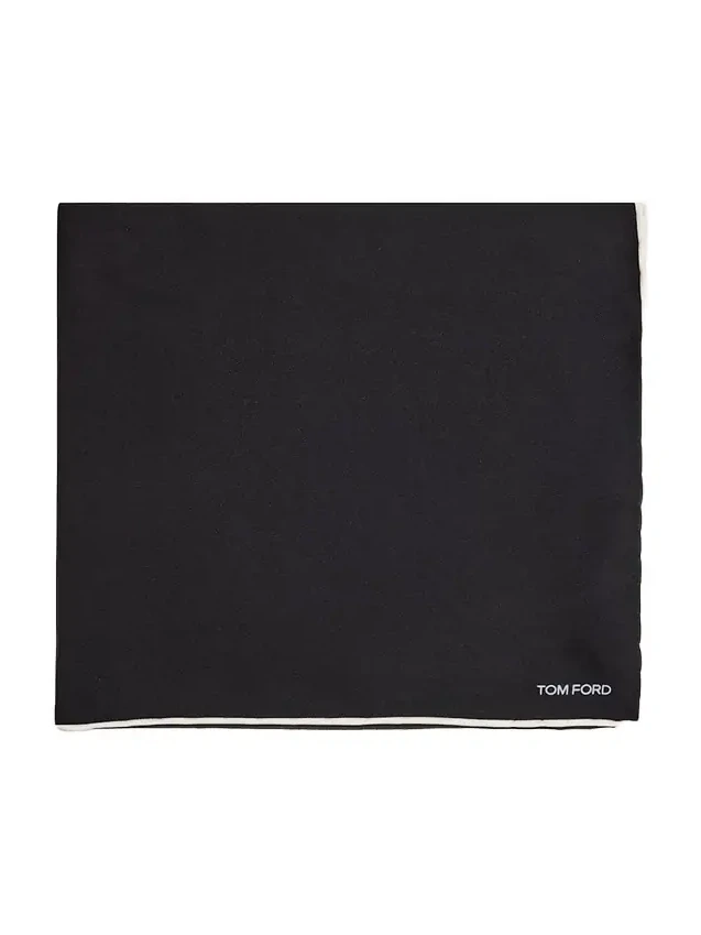 Men's Solid Classic Silk Pocket Square