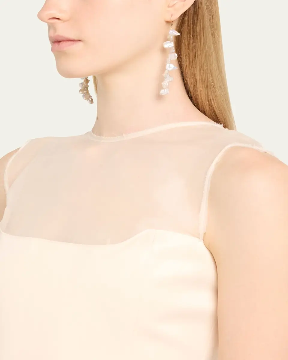 V.BELLAN Jo Pearl Drop Earrings in 14K Yellow Gold | Thumbnail 2 V.BELLAN Jo Pearl Drop Earrings in 14K Yellow Gold | Thumbnail 2