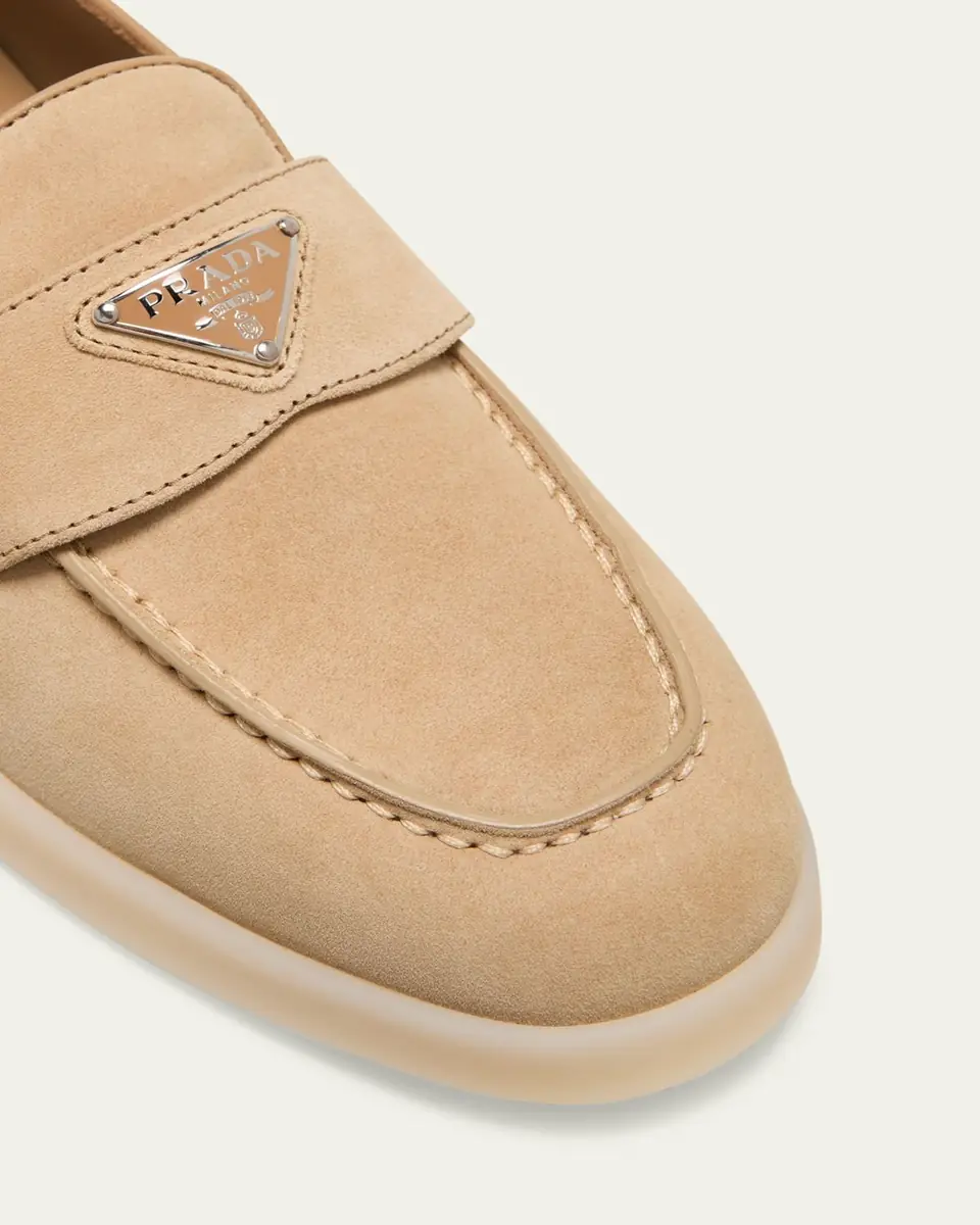 Prada Saint Tropez Suede Loafers | Thumbnail 17 Prada Saint Tropez Suede Loafers | Thumbnail 17