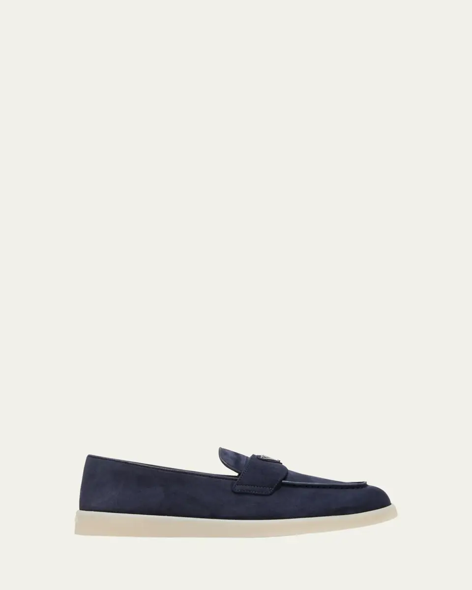 Prada Saint Tropez Suede Loafers | Thumbnail 19 Prada Saint Tropez Suede Loafers | Thumbnail 19