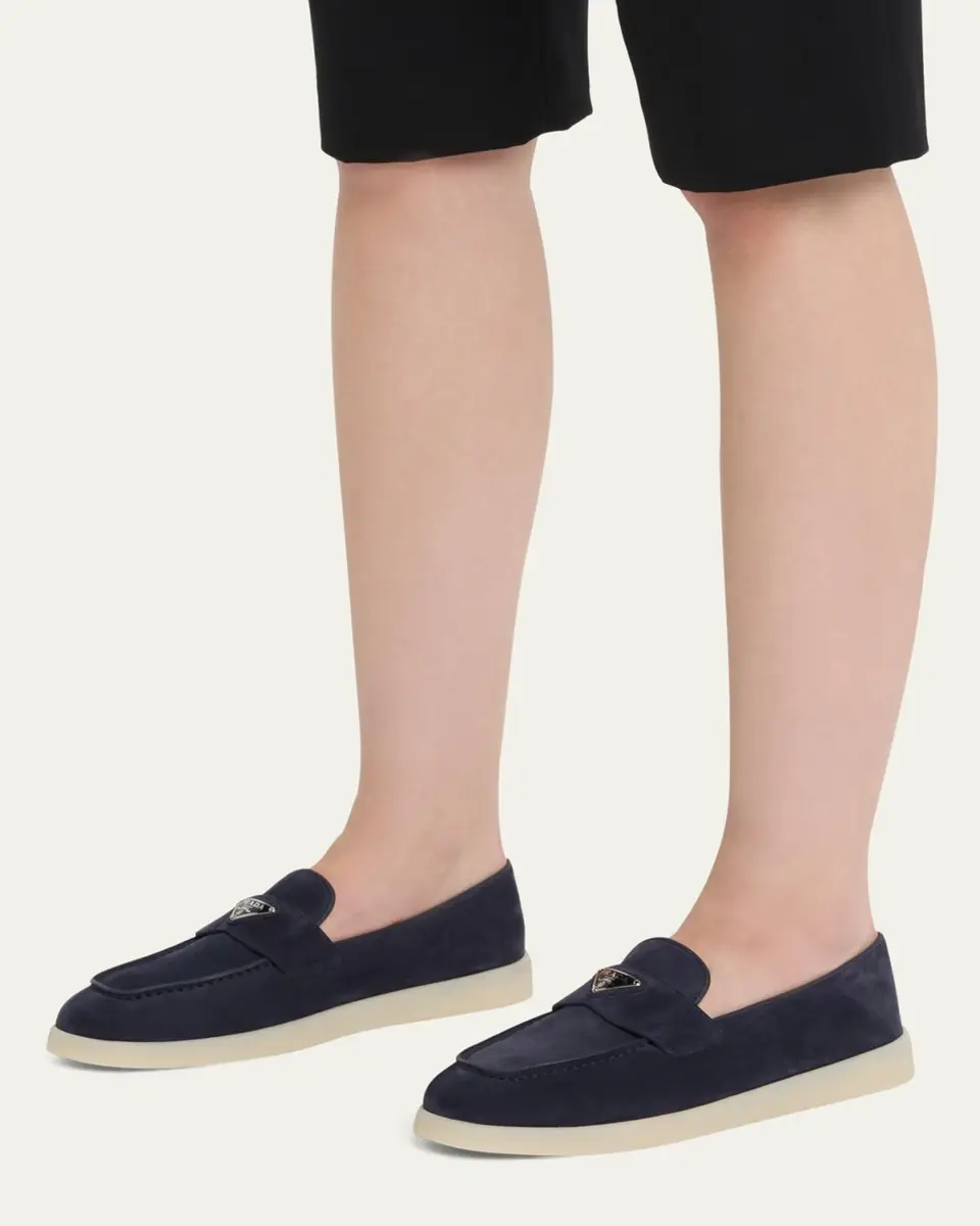 Prada Saint Tropez Suede Loafers | Thumbnail 20 Prada Saint Tropez Suede Loafers | Thumbnail 20