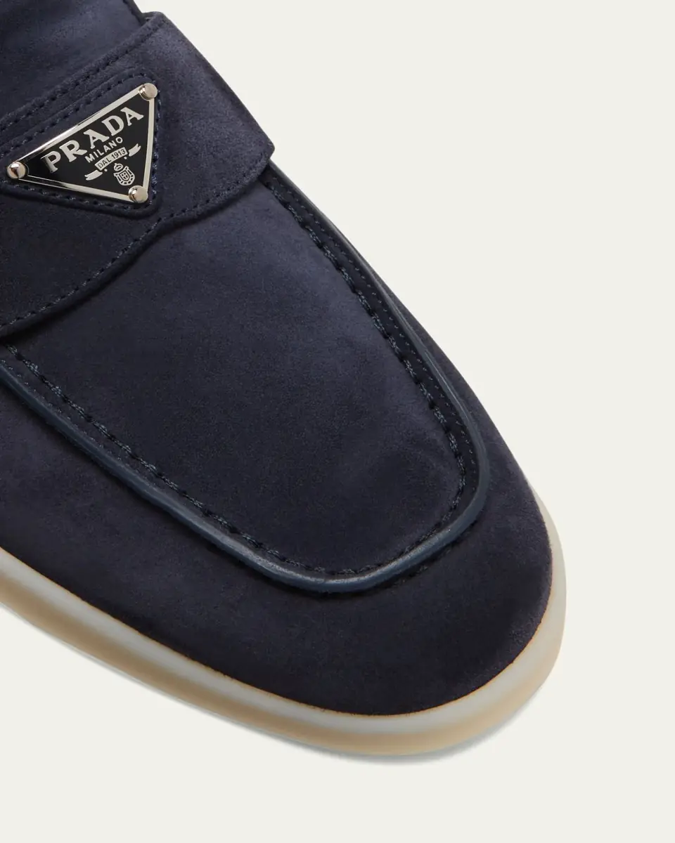 Prada Saint Tropez Suede Loafers | Thumbnail 23 Prada Saint Tropez Suede Loafers | Thumbnail 23