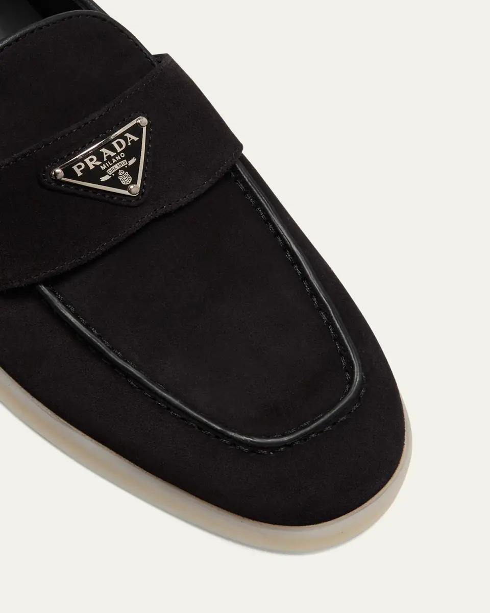 Prada Saint Tropez Suede Loafers | Thumbnail 5 Prada Saint Tropez Suede Loafers | Thumbnail 5