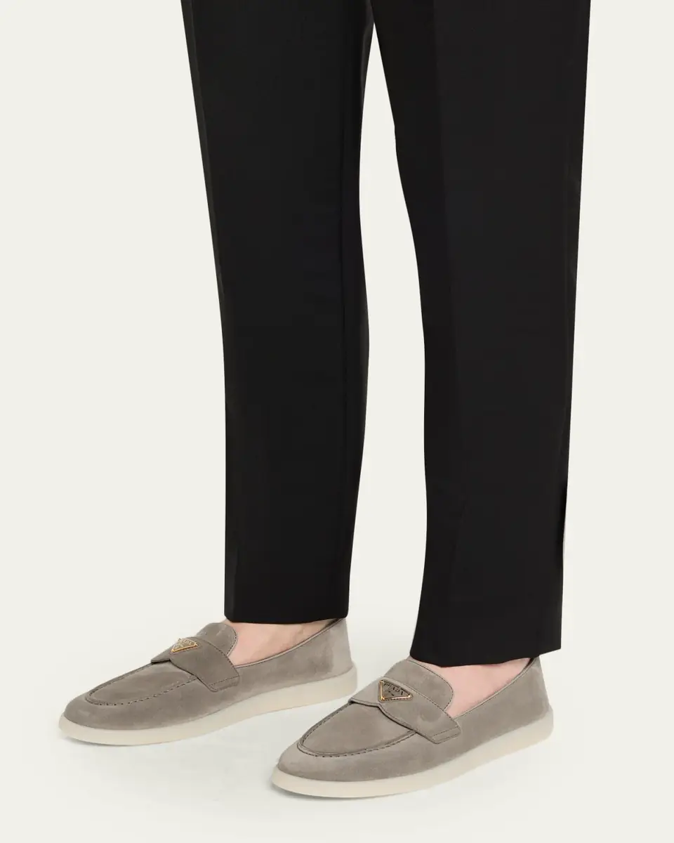 Prada Saint Tropez Suede Loafers | Thumbnail 6 Prada Saint Tropez Suede Loafers | Thumbnail 6