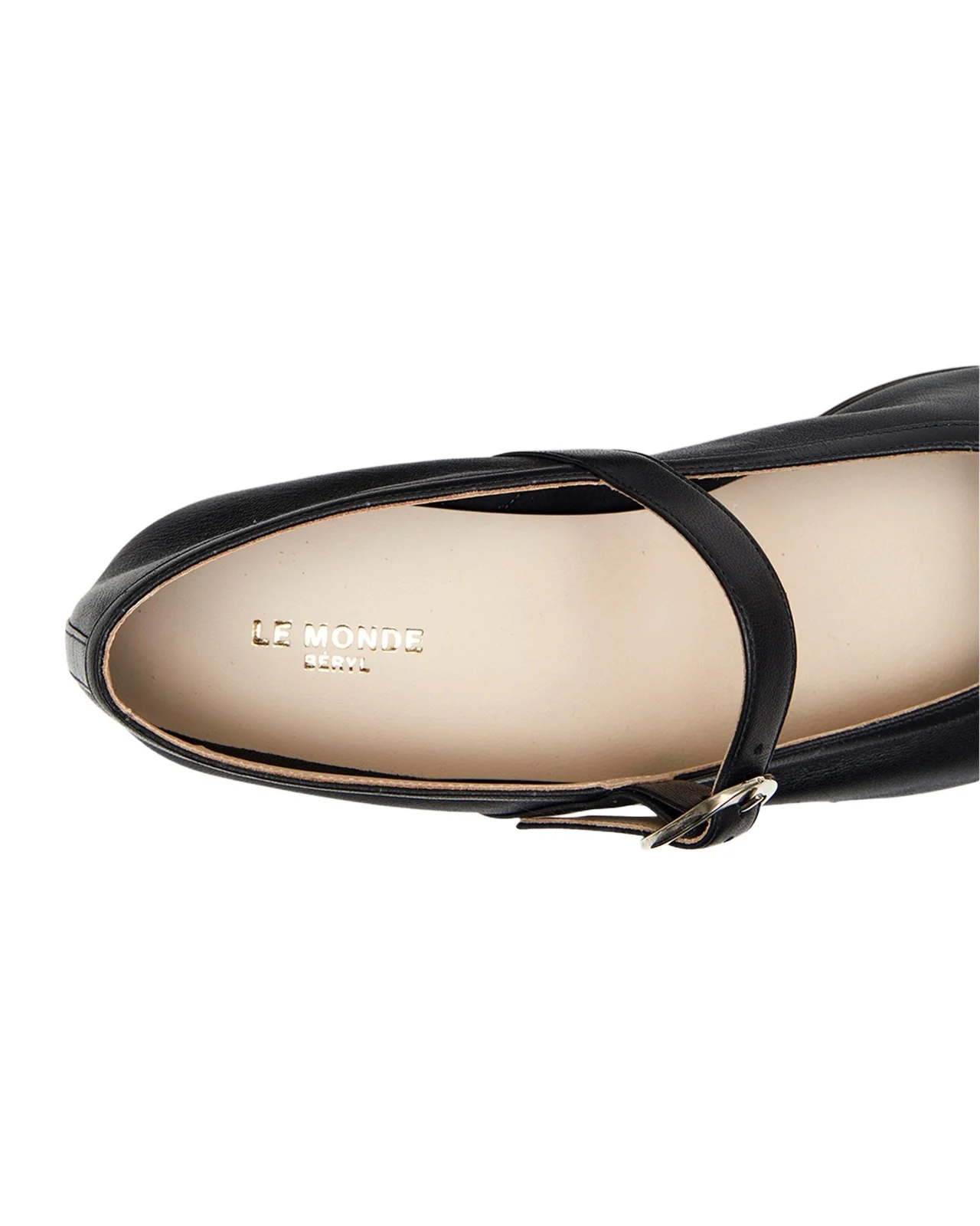 Le Monde Béryl Leather Mary Jane Ballerina Flats