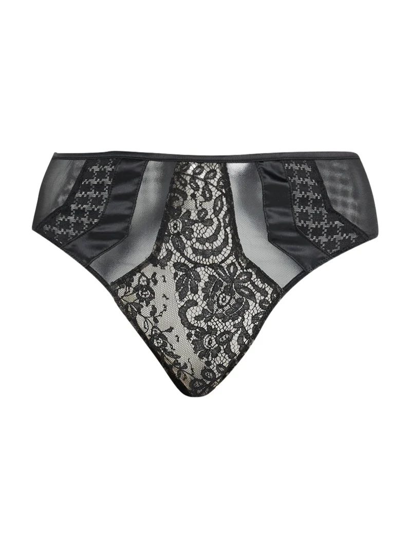 Livy Macy High-Rise Lace & Mesh Briefs