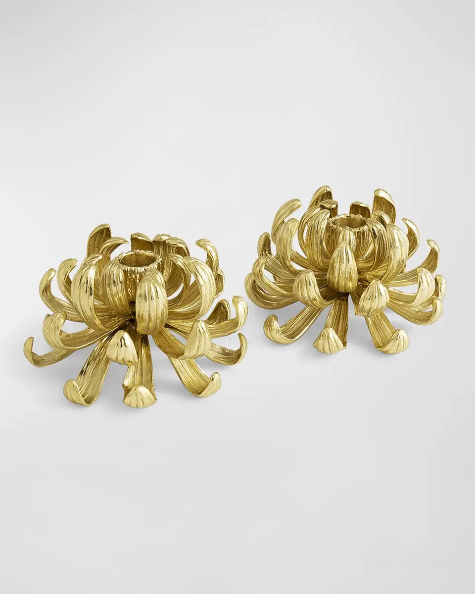 Michael Aram Dahlia Candle Holders, Set of 2 | Thumbnail 2 Michael Aram Dahlia Candle Holders, Set of 2 | Thumbnail 2