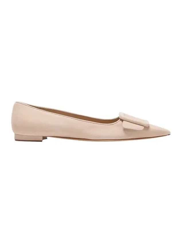 Maysale Suede Buckle Ballerina Flats Maysale Suede Buckle Ballerina Flats