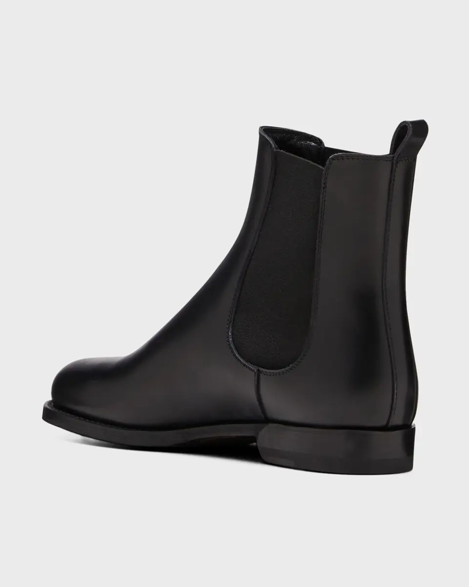 Manolo Blahnik Chelsa Leather Chelsea Ankle Booties | Thumbnail 2