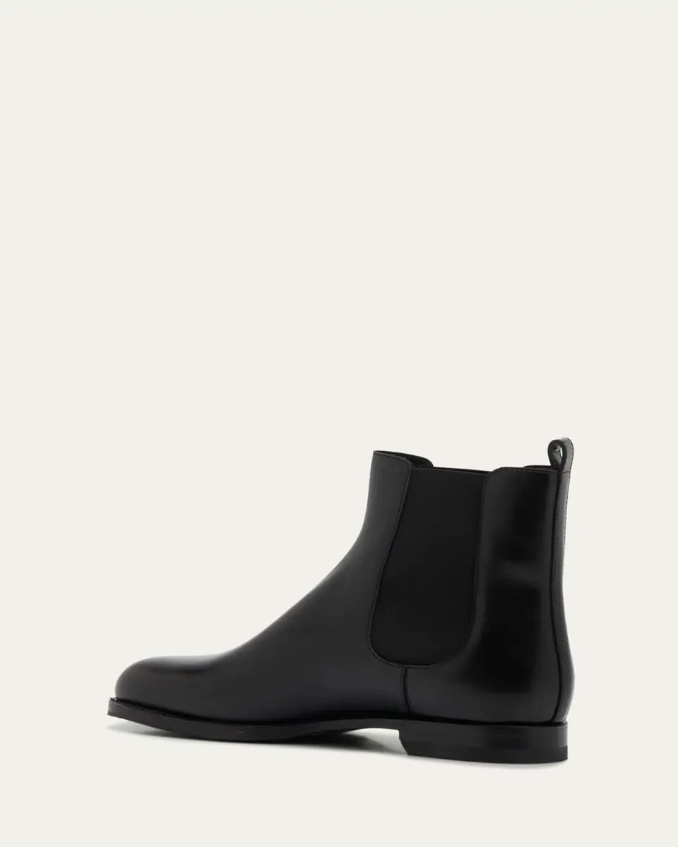 Manolo Blahnik Chelsa Leather Chelsea Ankle Booties | Thumbnail 7