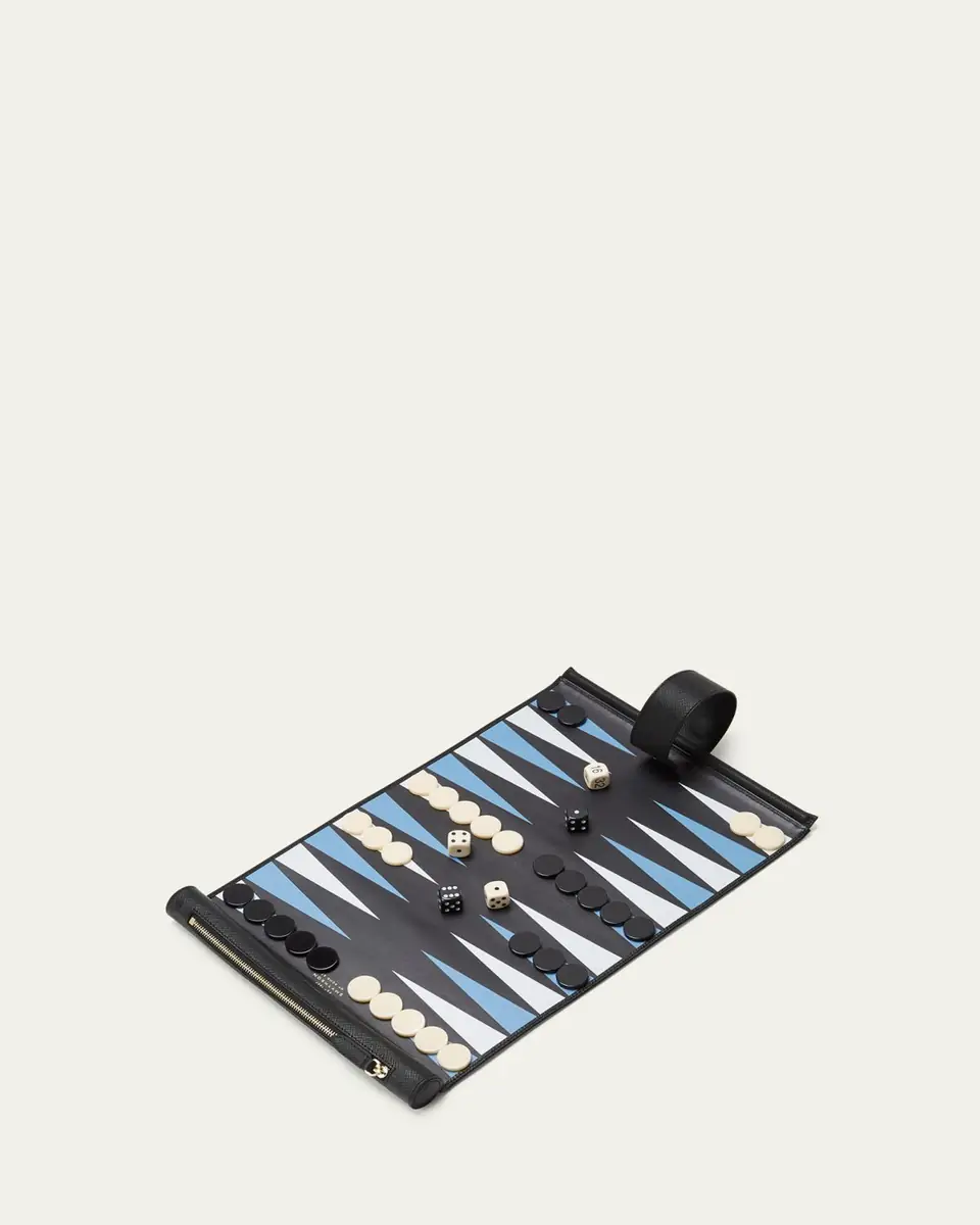 Smythson Panama Leather Backgammon Roll | Thumbnail 2 Smythson Panama Leather Backgammon Roll | Thumbnail 2