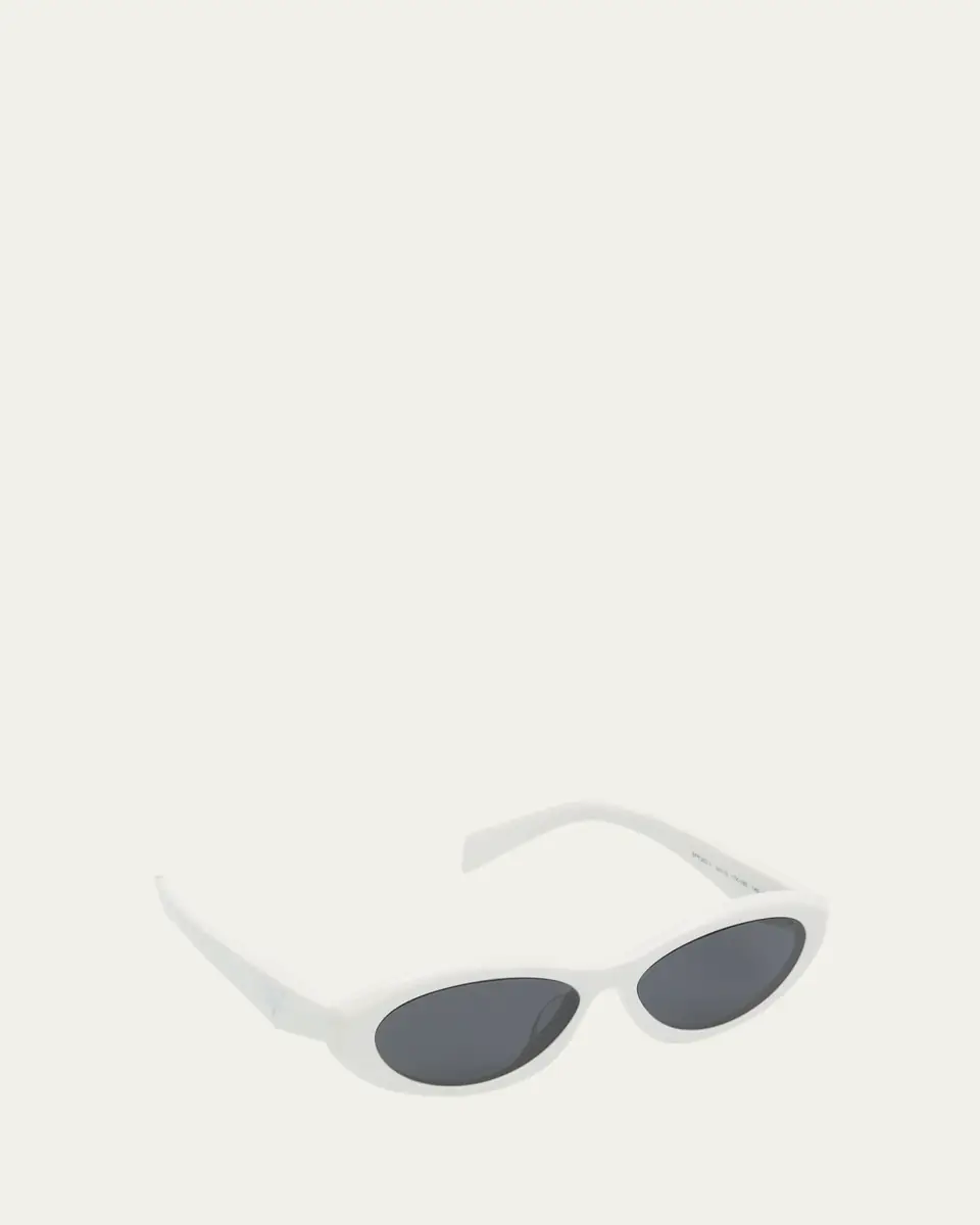 Prada PR 26ZSF Logo Beveled Acetate Oval Sunglasses | Thumbnail 6 Prada PR 26ZSF Logo Beveled Acetate Oval Sunglasses | Thumbnail 6