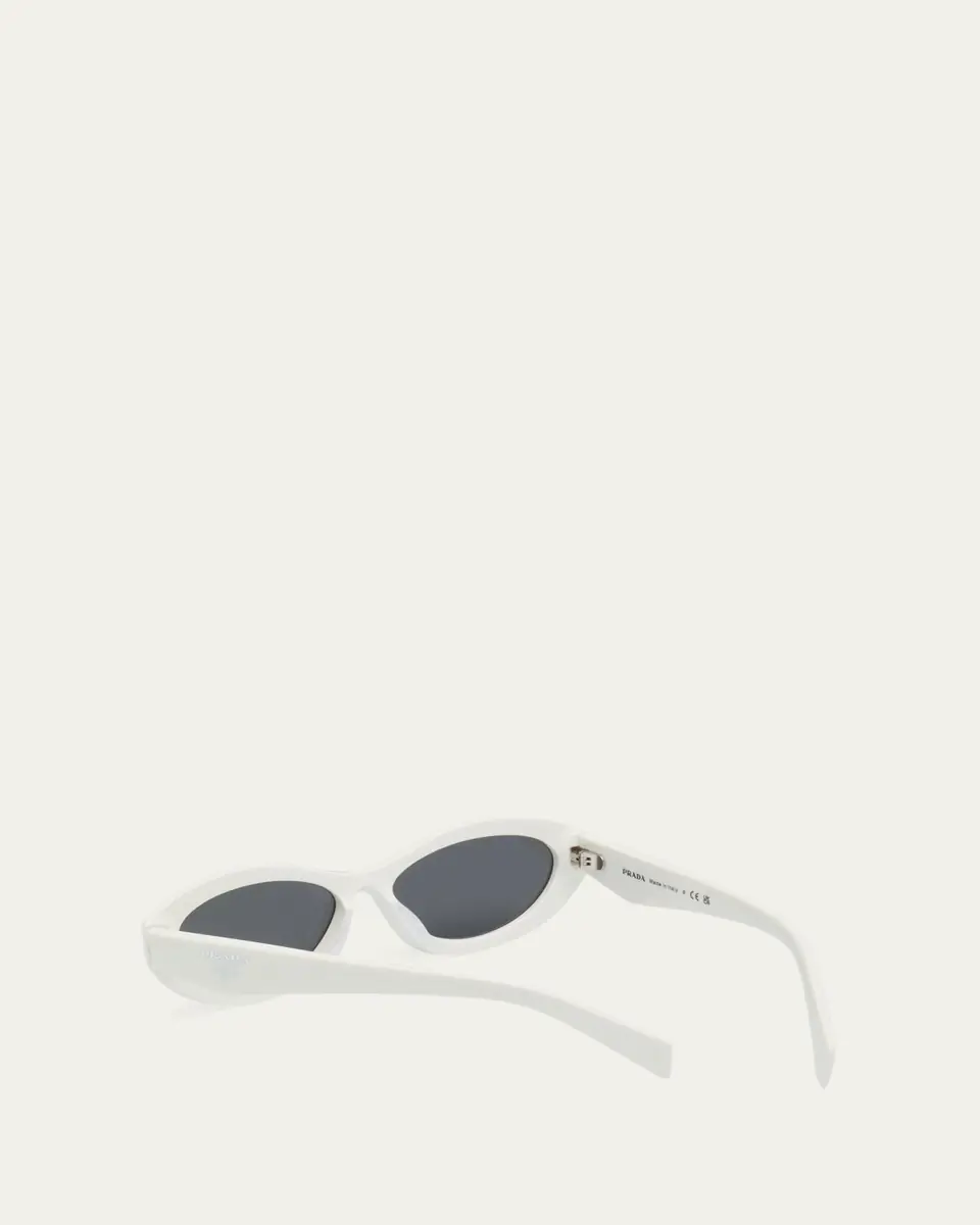 Prada PR 26ZSF Logo Beveled Acetate Oval Sunglasses | Thumbnail 7 Prada PR 26ZSF Logo Beveled Acetate Oval Sunglasses | Thumbnail 7