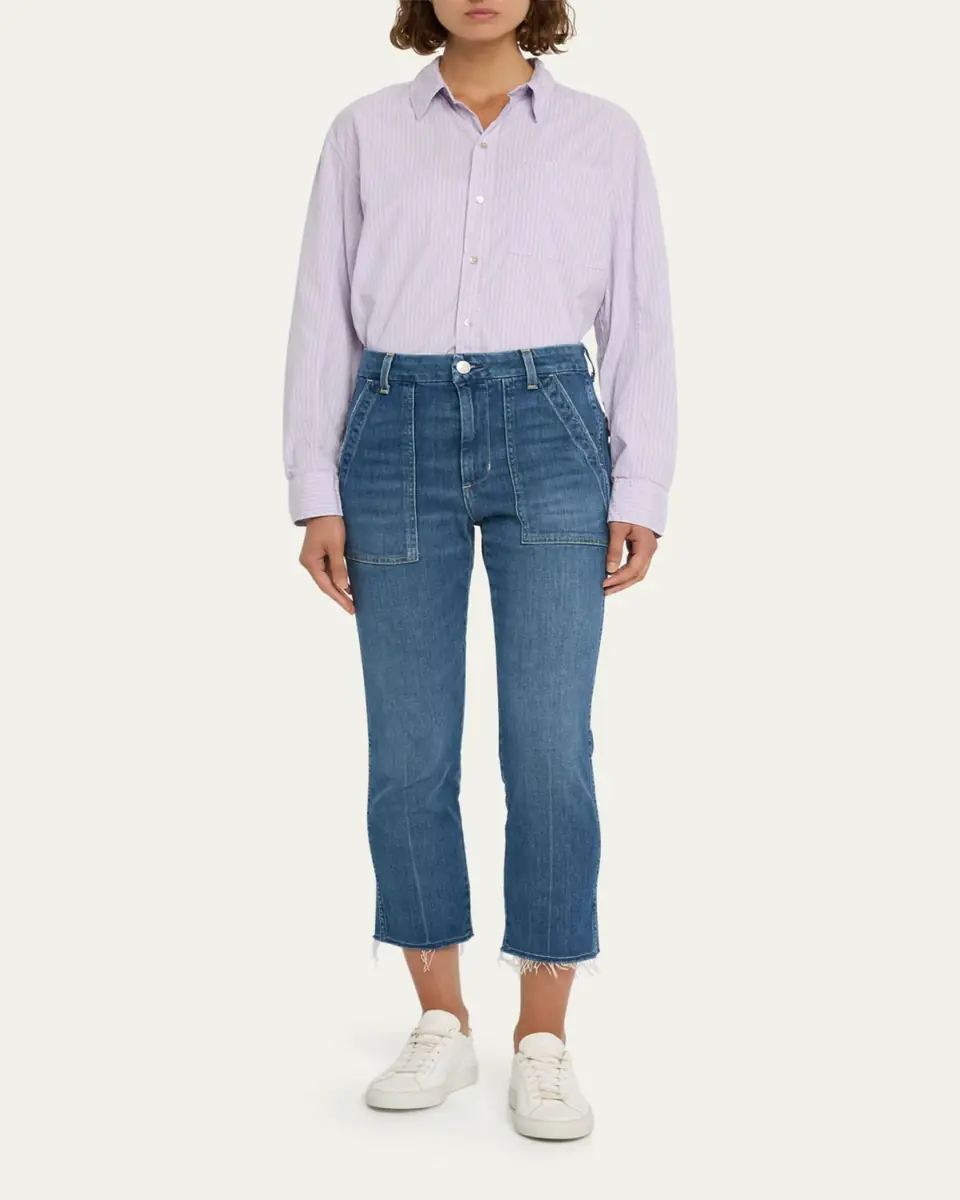 AMO Denim Easy Straight Crop Army Jeans | Thumbnail 2 AMO Denim Easy Straight Crop Army Jeans | Thumbnail 2