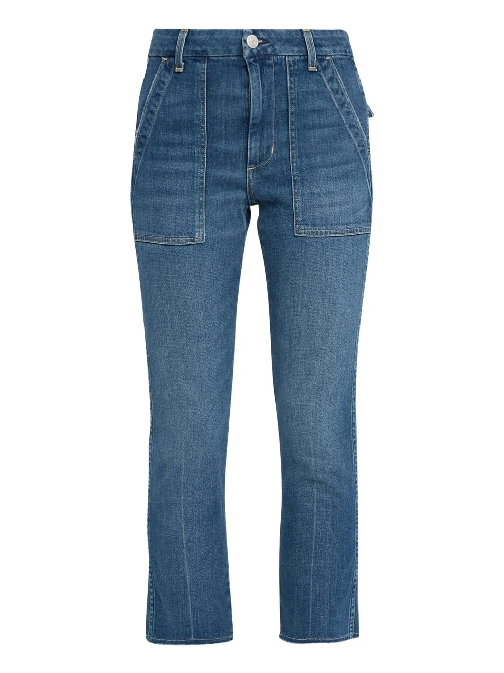 Easy Straight Crop Army Jeans