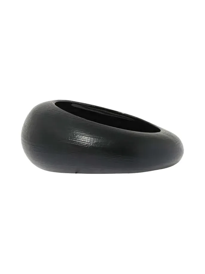 Puffy Lucite Tapered Bangle Bracelet